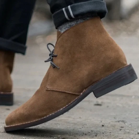 John Varvatos Portland Chukkas John Varvatos Star Portland Chukka Leather Size 8 color  main image 3